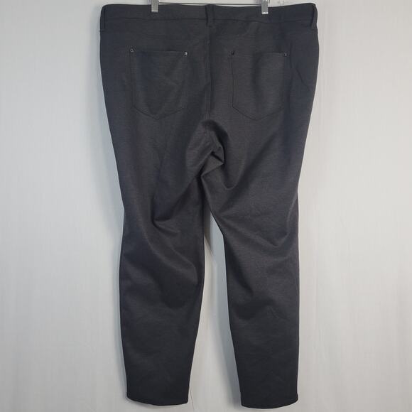 Gloria Vanderbilt Slim Fit stretch pants women's sz 20W gray herringbone comfort - Picture 9 of 11